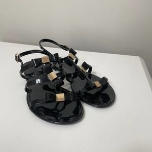 Miss KG Black Jelly Sandals